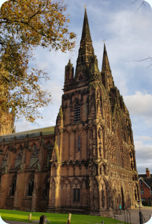 Lichfield Cathedral from the North West