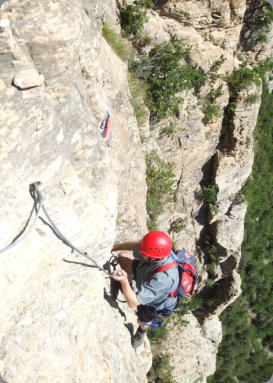 Climbing in the French Alps