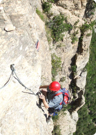 Climbing in the French Alps